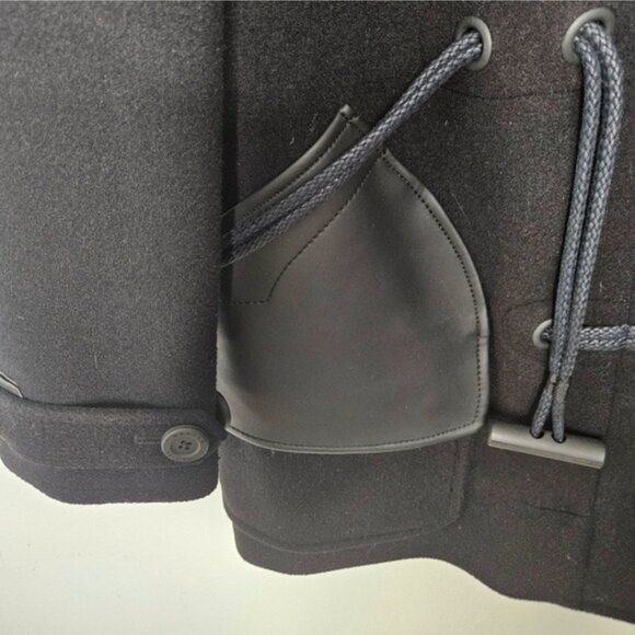 Hunter Wool Belted Duffle Coat Women's Sz S Black - Picture 7 of 15